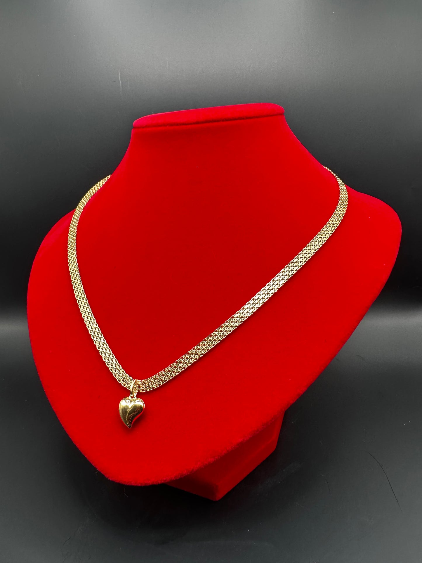 CHAIN BISMARK + Heart Pendant