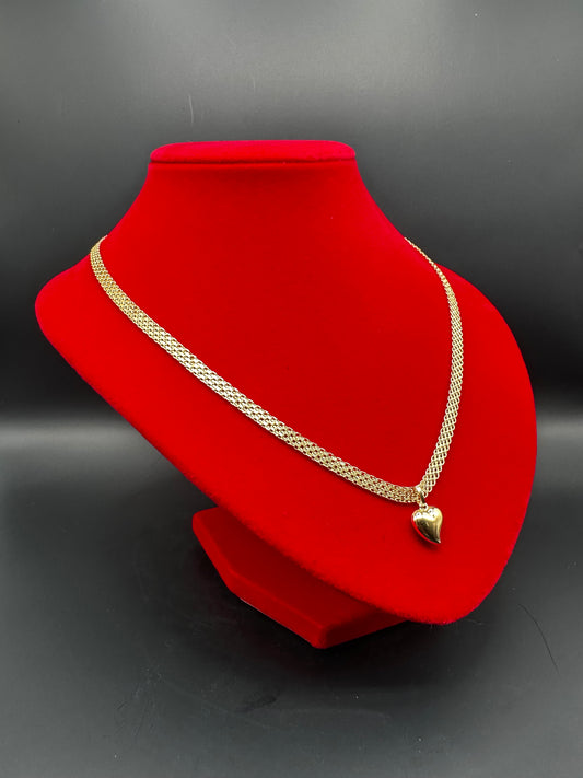 CHAIN BISMARK + Heart Pendant